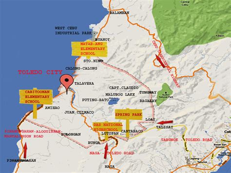 toledo map cebu|cebu city maps.